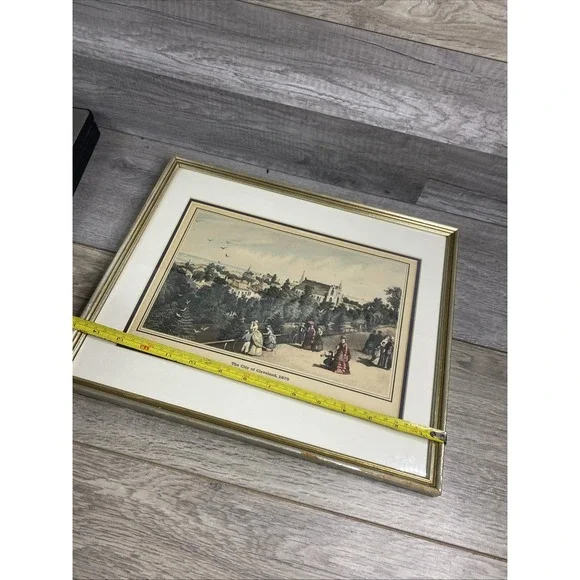 1870 Antique COLOR Print  / CITY OF CLEVELAND, OHIO - Picture 9 of 9